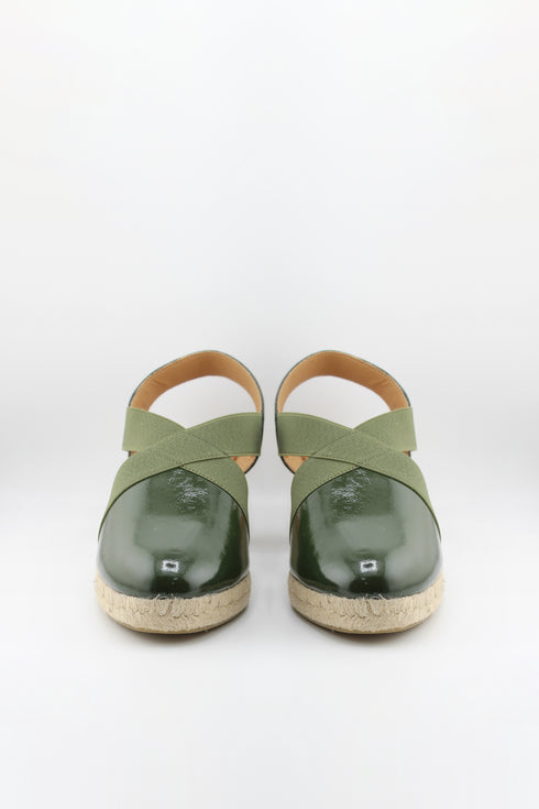 Jutelia Cross Strap Espadrille Wedge Sandals